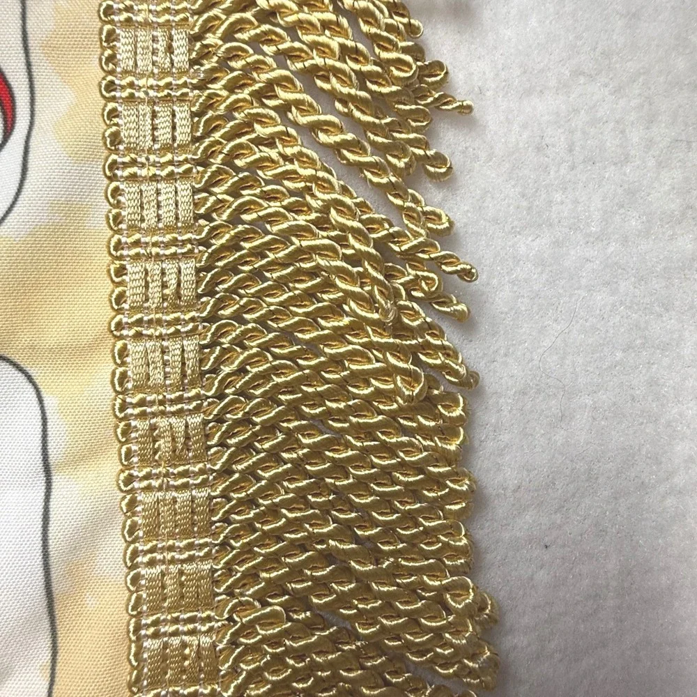 Tattoo Flash Art Wall Hanging Pin Up Girl Gold Fringe small spot.